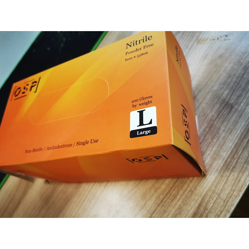 hot orange nitrile gloves powder free ansell nitrile gloves malaysia manufacturer