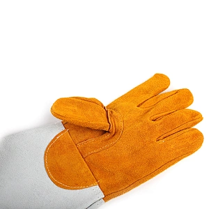 high quality cotton mechanical premium bulk argon working welding leather gloves for men