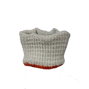nature white soft comfortable single side safety garden work hand pvc dotted cotton gloves