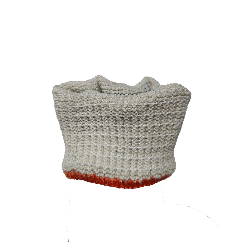 nature white soft comfortable single side safety garden work hand pvc dotted cotton gloves