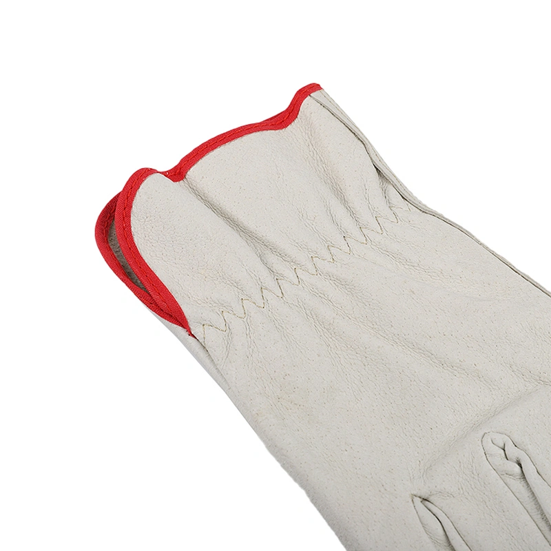 grade AB custom flexible thumb pig top grain leather warm men winter driving safety gloves