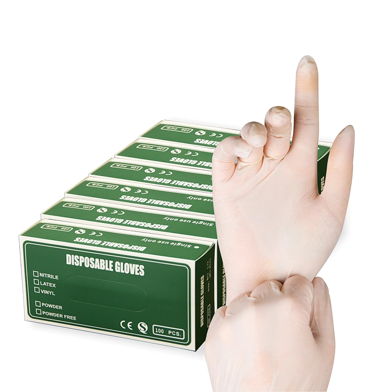 Hot sales disposable powder-free hands gloves  Factory wholesale Non-medical  examination  Latex Gloves