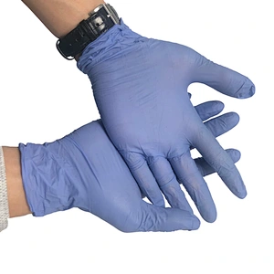 high quality disposable purple nitrile gloves cheap multi-purpose non-slip safety gloves for daily life tatoo hair dying