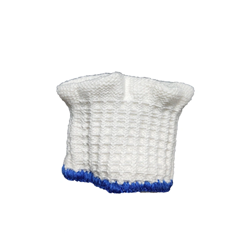 cheap price white industrial hand string knit yarn cotton gloves for construction work