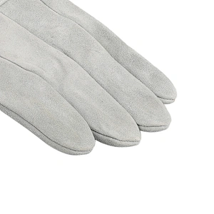 high quality grade AB men winter working cow split leather palm added safety driver gloves