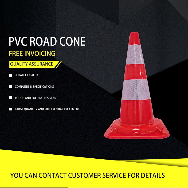 ROAD cones PVC 28 inch orange traffic cone safety warning reflective Emergency cone