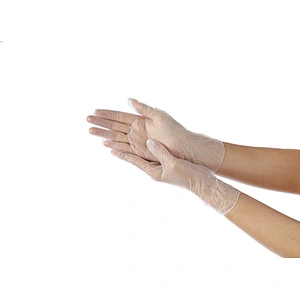 Hot sales disposable chemical PVC gloves   A bargain sale   safety  vinyl glove pvc