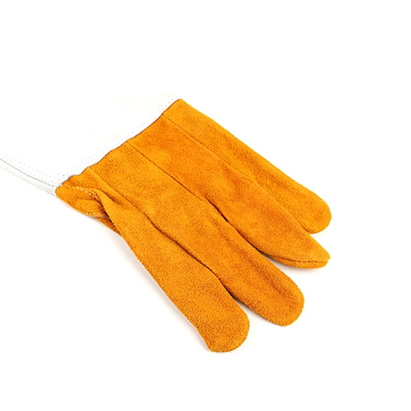 high quality cotton mechanical premium bulk argon working welding leather gloves for men