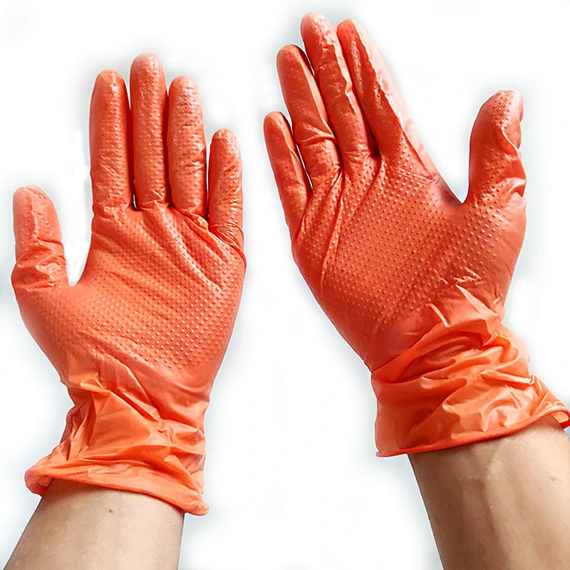 Reusable Biodegradable Disposable Examination Pro Choice Diamond Grip Nitrile Gloves For Sale