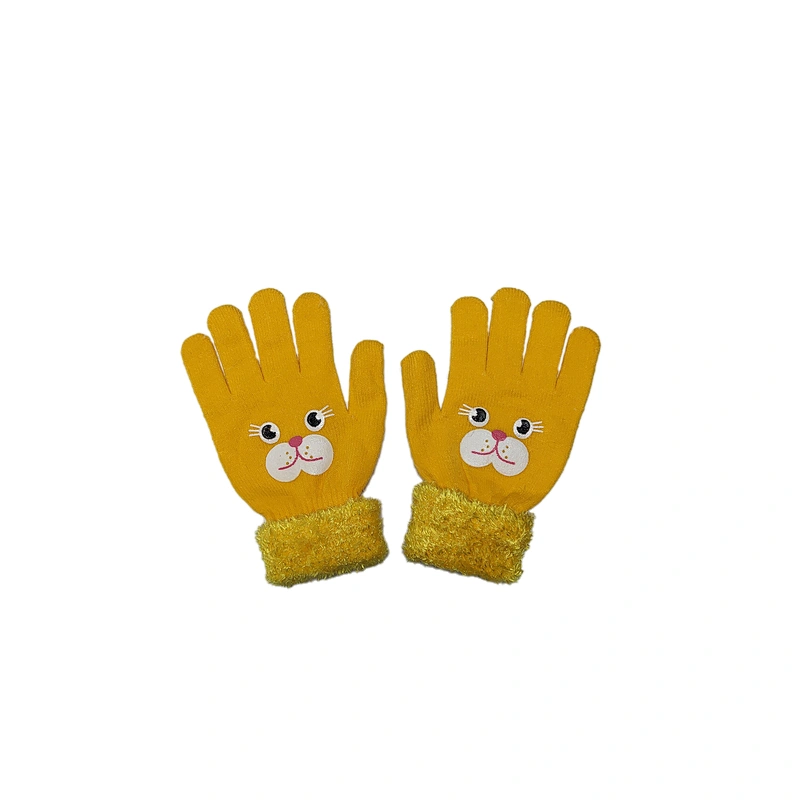 most popular daily life use knitting acrylic private label winter fashion gloves for sale