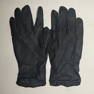 Cheap fashion black disposable Nitrile gloves manufacturer hot sale high quality non-slip puncture-resistant gloves