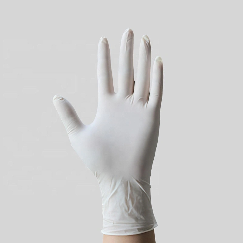 wear-resistant high quality powder free white nitrile gloves wholesale printing and dyeing industrial disposable gloves