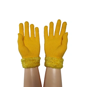 most popular daily life use knitting acrylic private label winter fashion gloves for sale