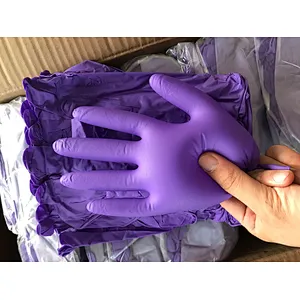 Cheap Purple Beauty Skin Friendly Nitrile Gloves Disposable Wholesale Salon For Lady Strong Nitrile Gloves Powder Free