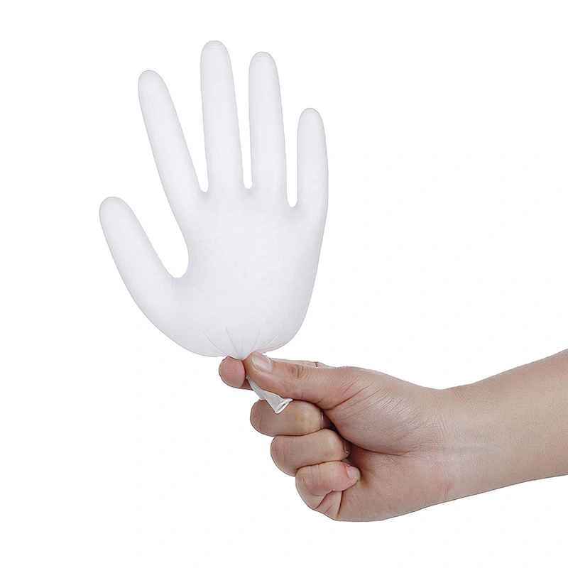 top premium disposable white natural latex gloves comfortable grip sterile gloves hot sale top quality safety gloves