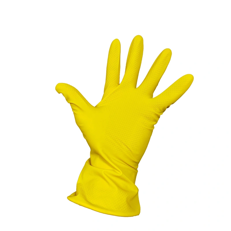 high quality household non-medical examination sterile safety working rubber latex gloves