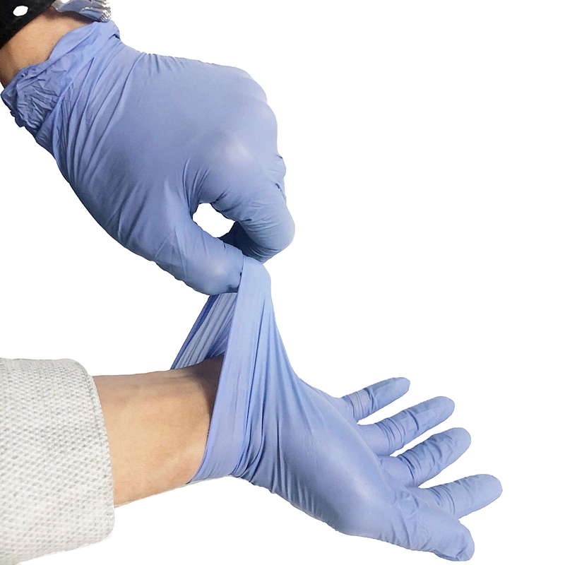 Cheap Purple For Beauty Nitrile Gloves Powder Free Wholesale Beautiful For Tattoo Pure Nitrile Gloves
