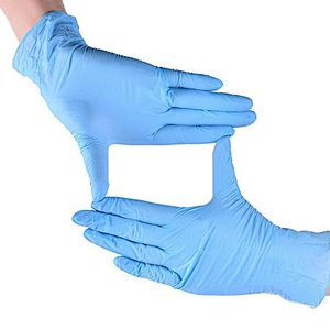 Wholesale Blue Strong  Exam  Nitrile Disposable Gloves Top Powder Free  Food Grade Nitrile Gloves