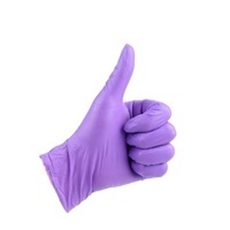 High flexibility purple disposable pure nitrile gloves hot sale cost-effective safety gloves top quality gloves