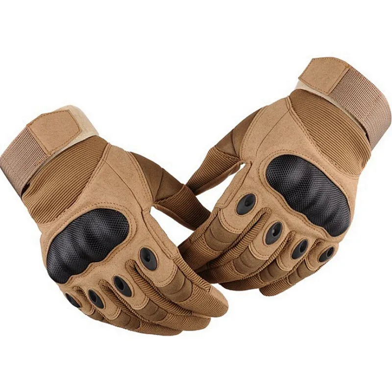 mens police army hand fitness mountaineering protective touch screen military full finger tactical gloves