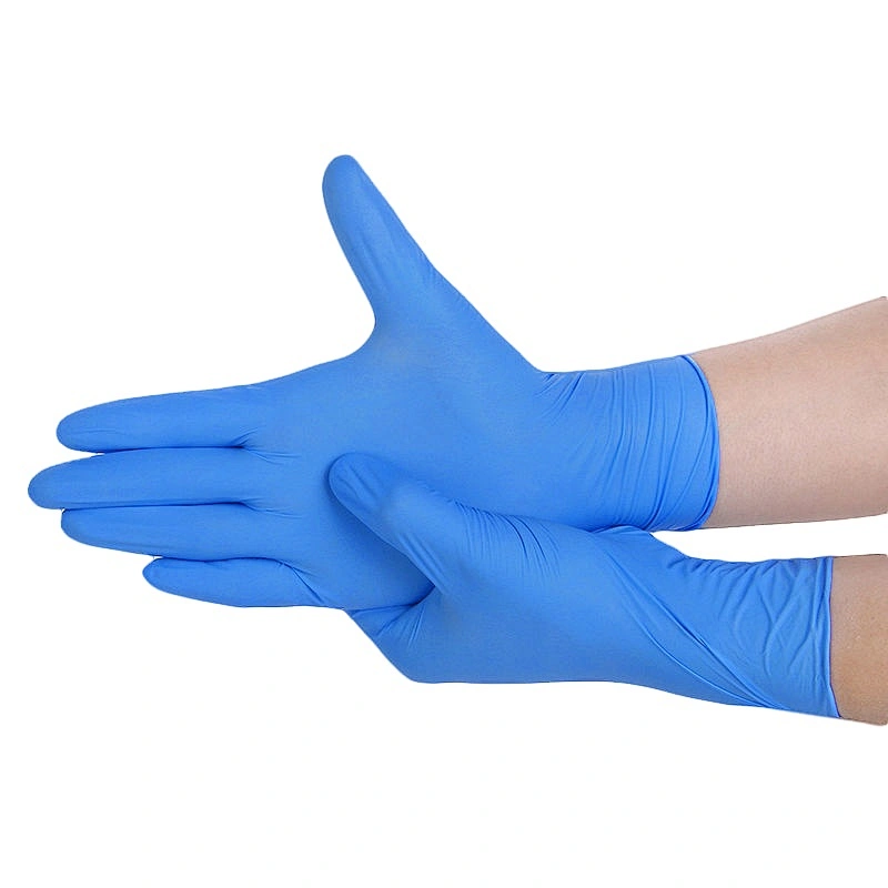 Cheap Beauty Woman Purple Nitrile Exam Gloves Wholesale Powder Free High Quality Water Proof Nitrile Disposable Gloves