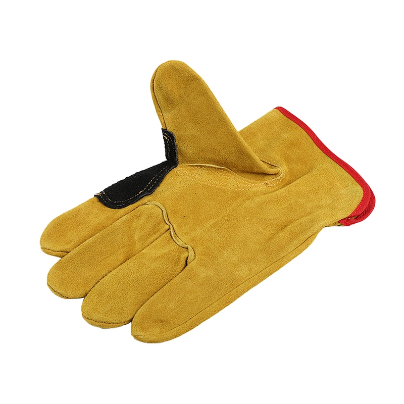 grade AB soft cow split leather winter men multi general purpose safety driver working gloves