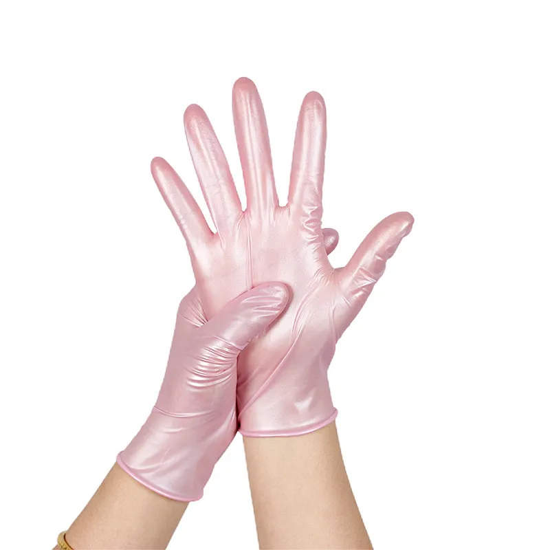 cheap pink nitrile gloves for housework best blend waterproof comfort grip nitrile glove