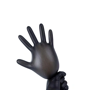 cheap disposable malaysia black nitrile gloves manufacturers powder free medi-grip sterile gloves medical