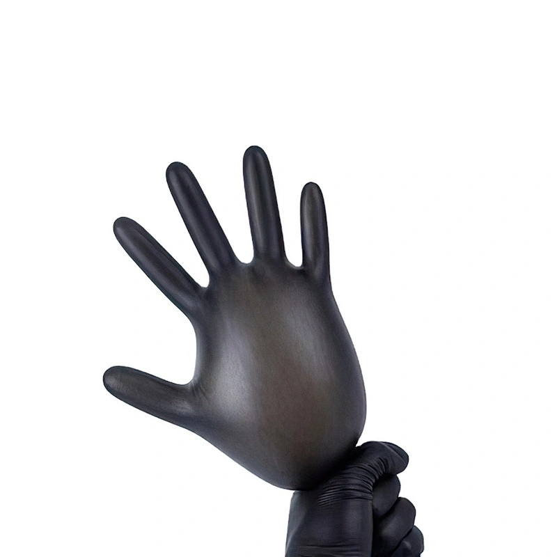 cheap disposable malaysia black nitrile gloves manufacturers powder free medi-grip sterile gloves medical