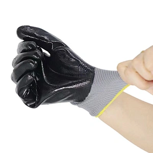 High Quality Cheapest Touch Screen Industrial Nitrile Garden Gloves Dipped Coating Gloves