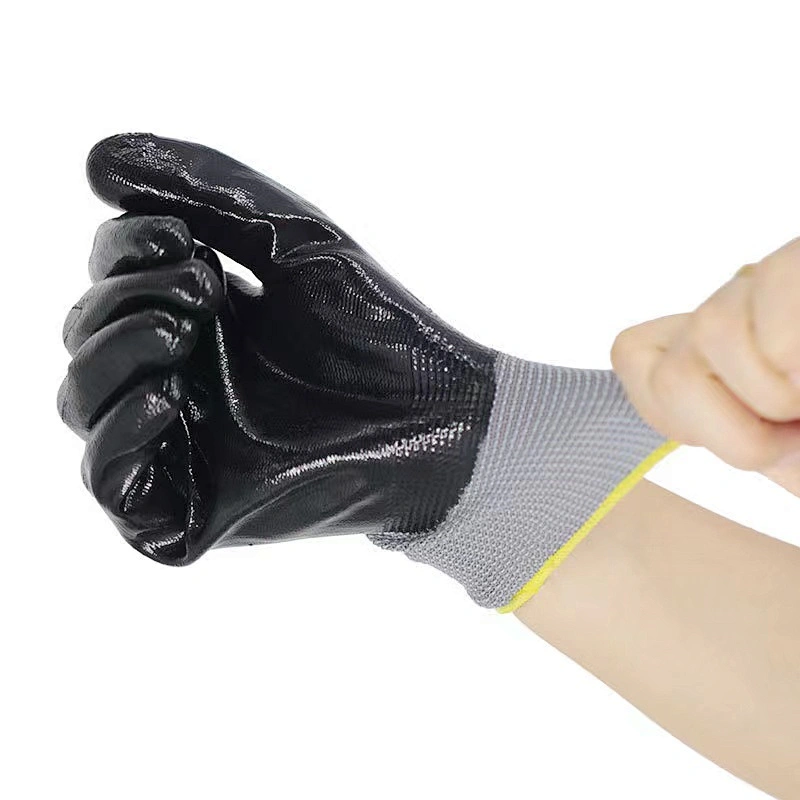 High Quality Cheapest Touch Screen Industrial Nitrile Garden Gloves Dipped Coating Gloves