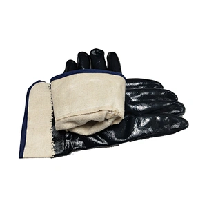 wholesale cheap black examination safety heavy duty dipped nitrile coated work gloves