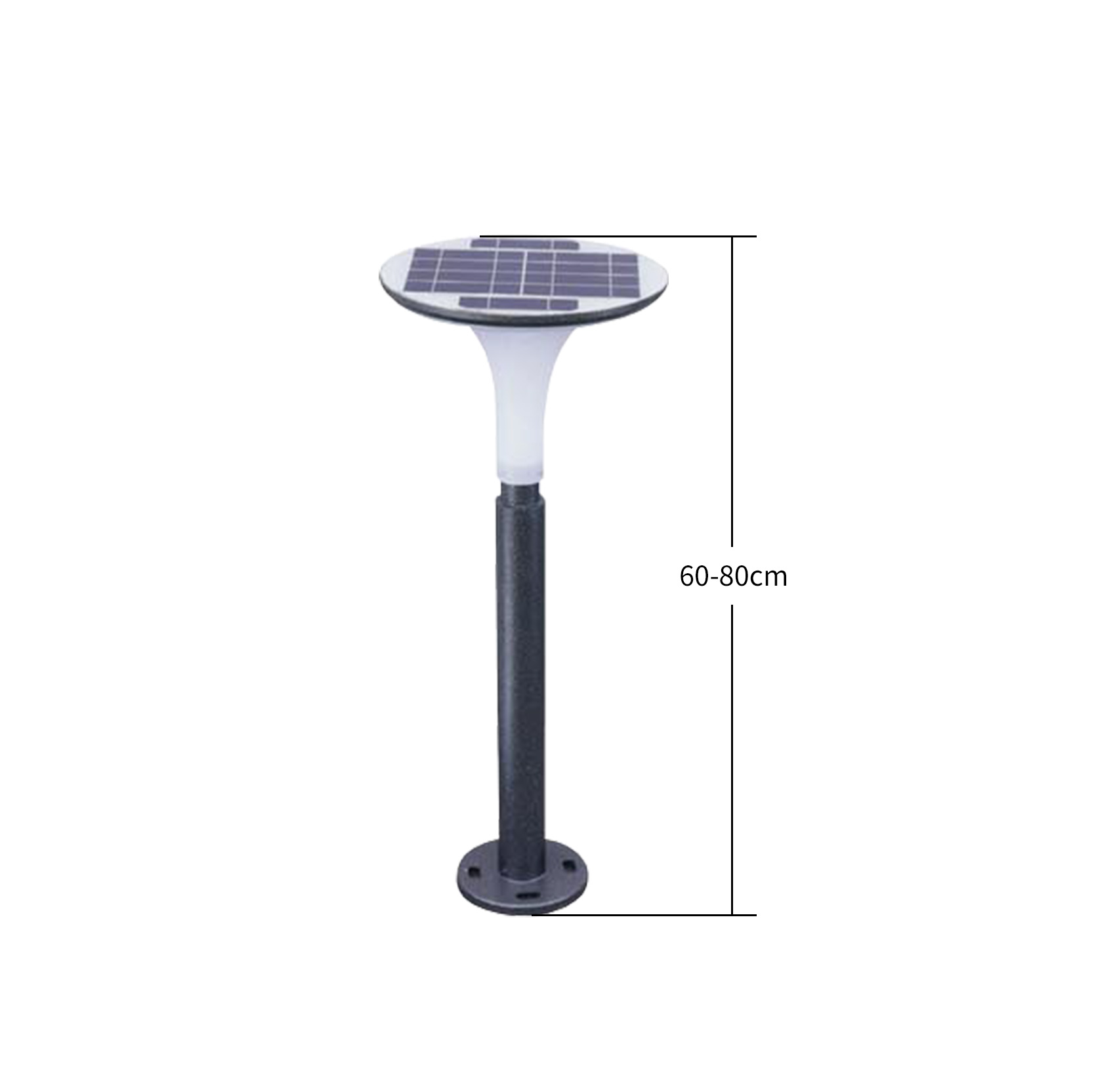 60-80cm led solar lawn lamps manufacturer