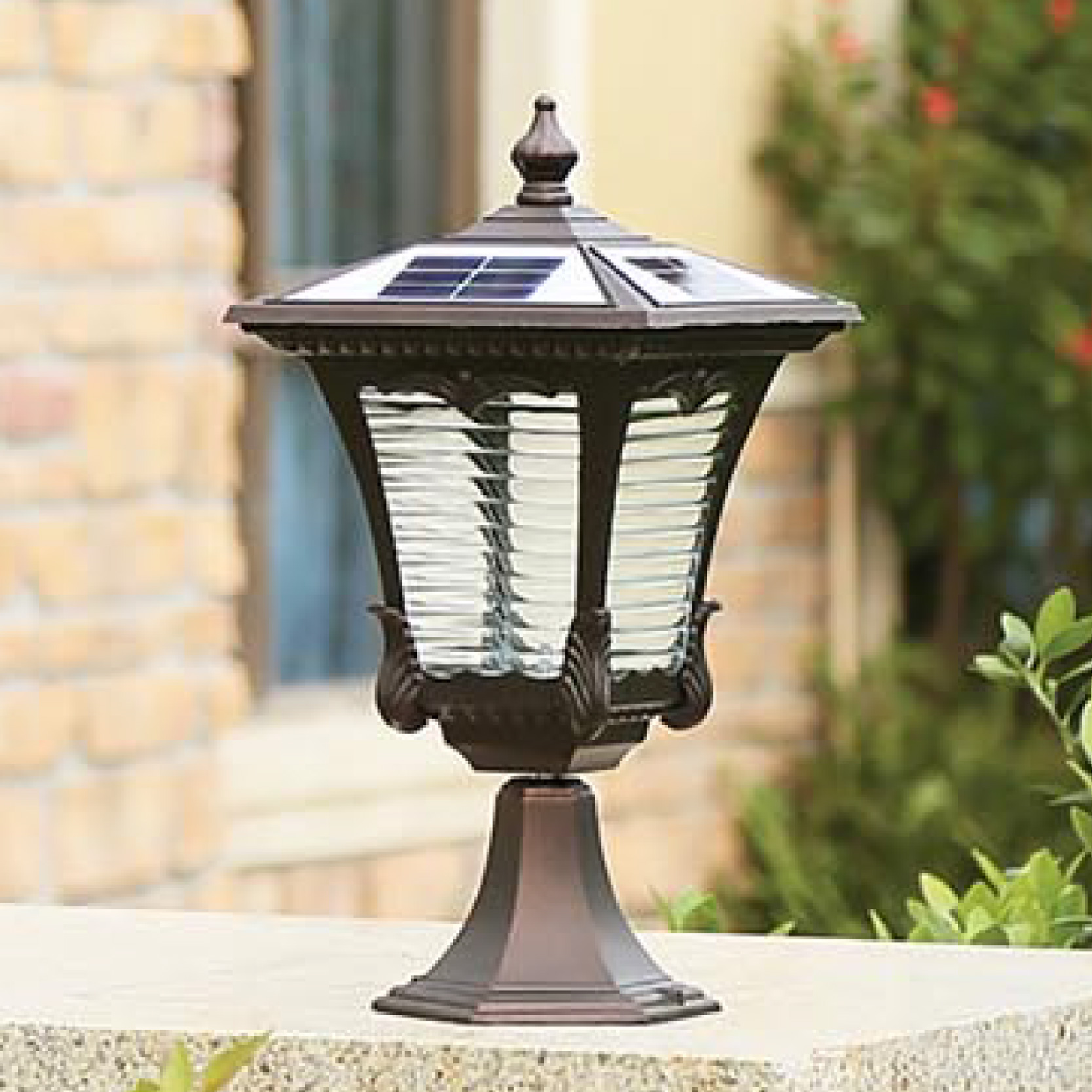 led solar pillar lamp manufacturer