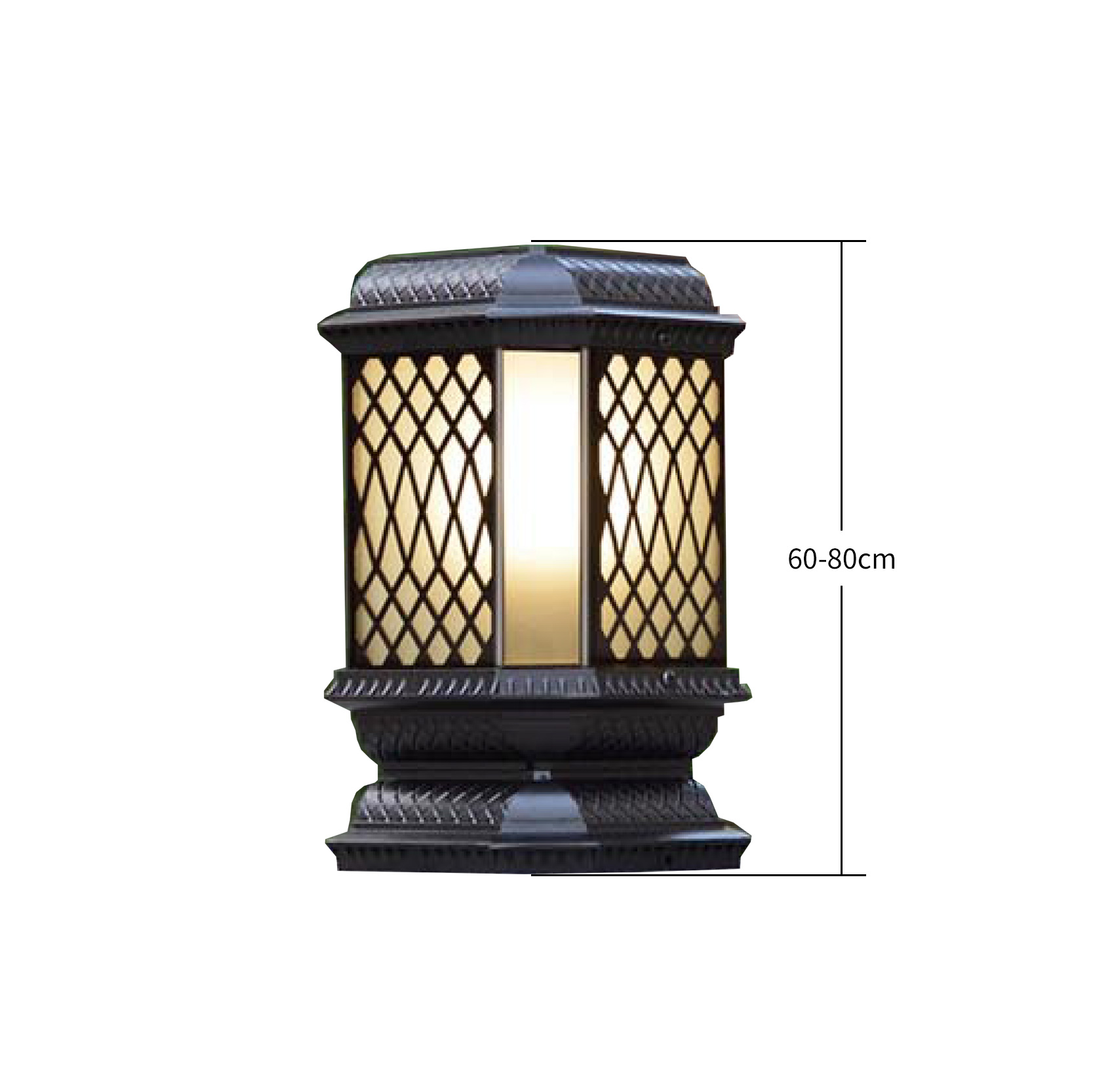 cast aluminium led solar pillar light manufacturer