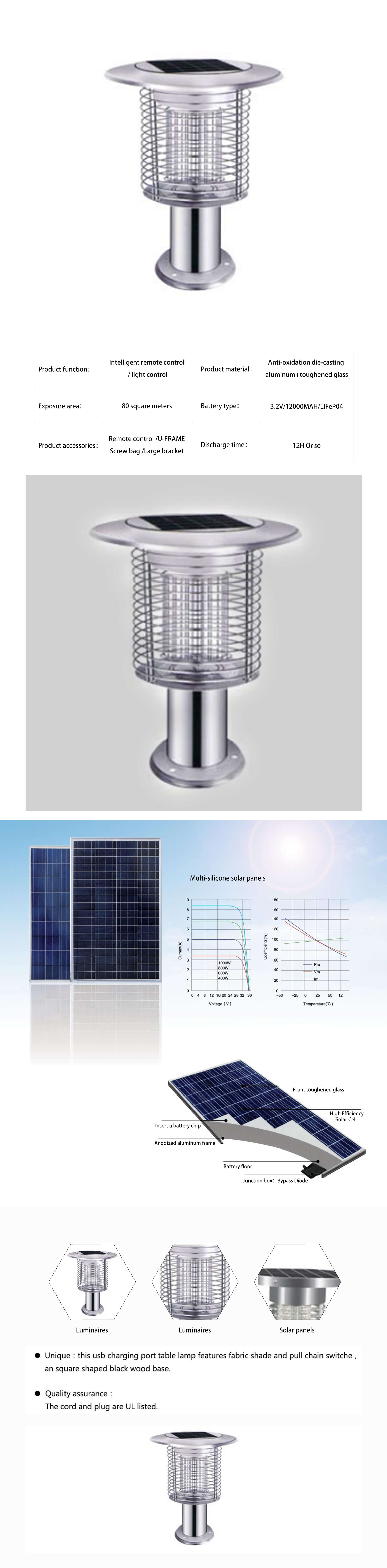 ss all in one led solar mosquito killer lawn lamp manufacturer