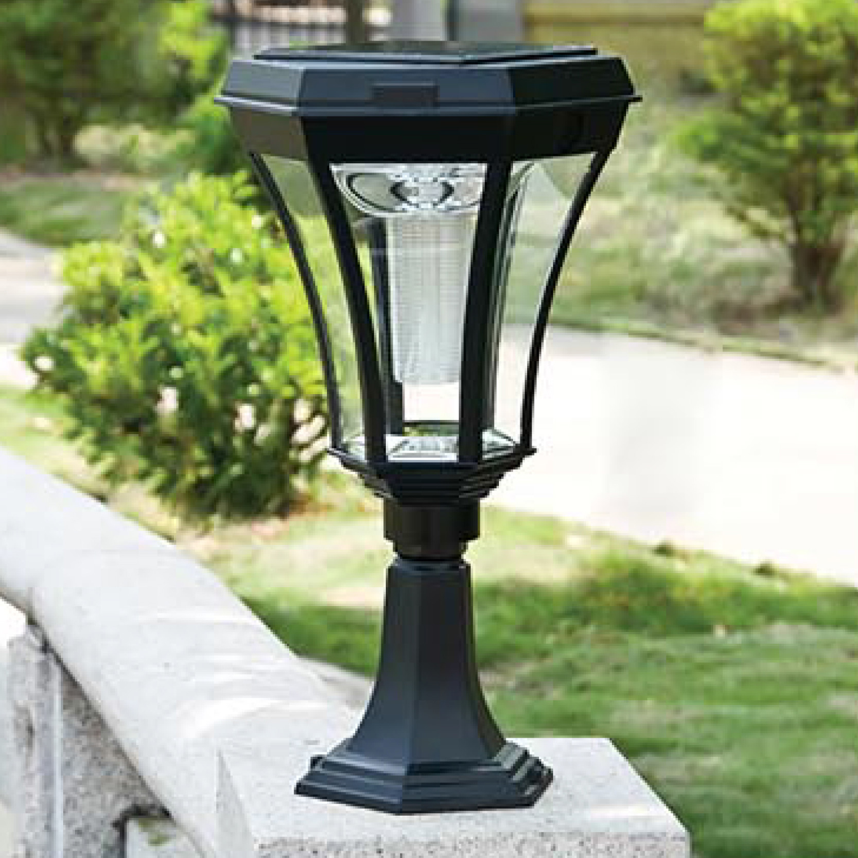 aluminium all in one led solar pillar light manufacturer