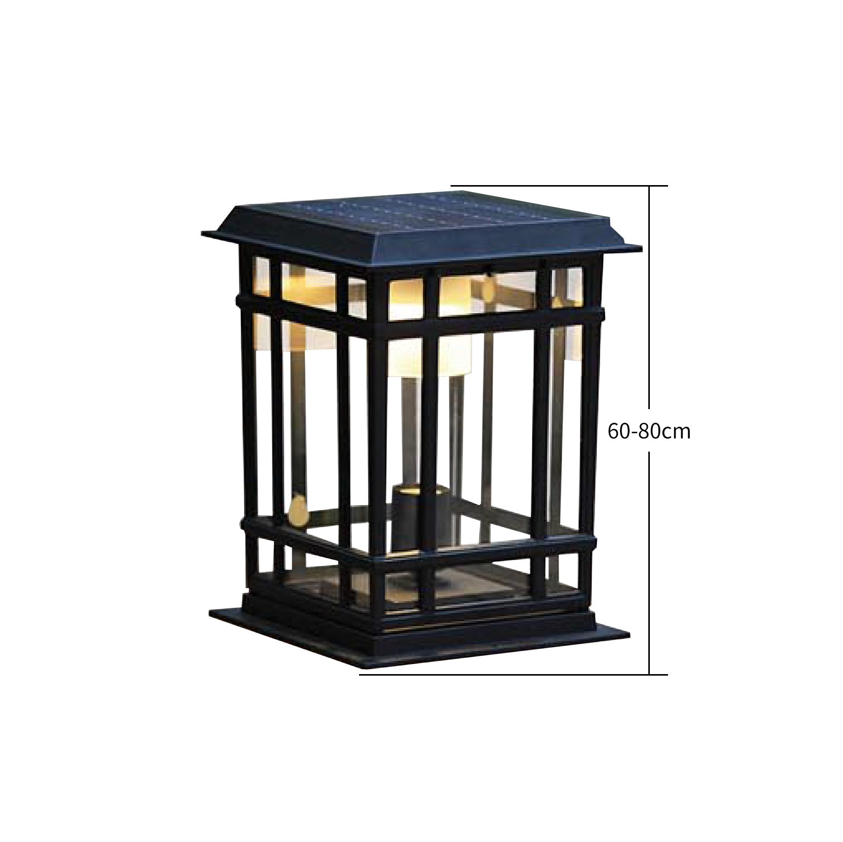 modern led solar pillar light manufacturer