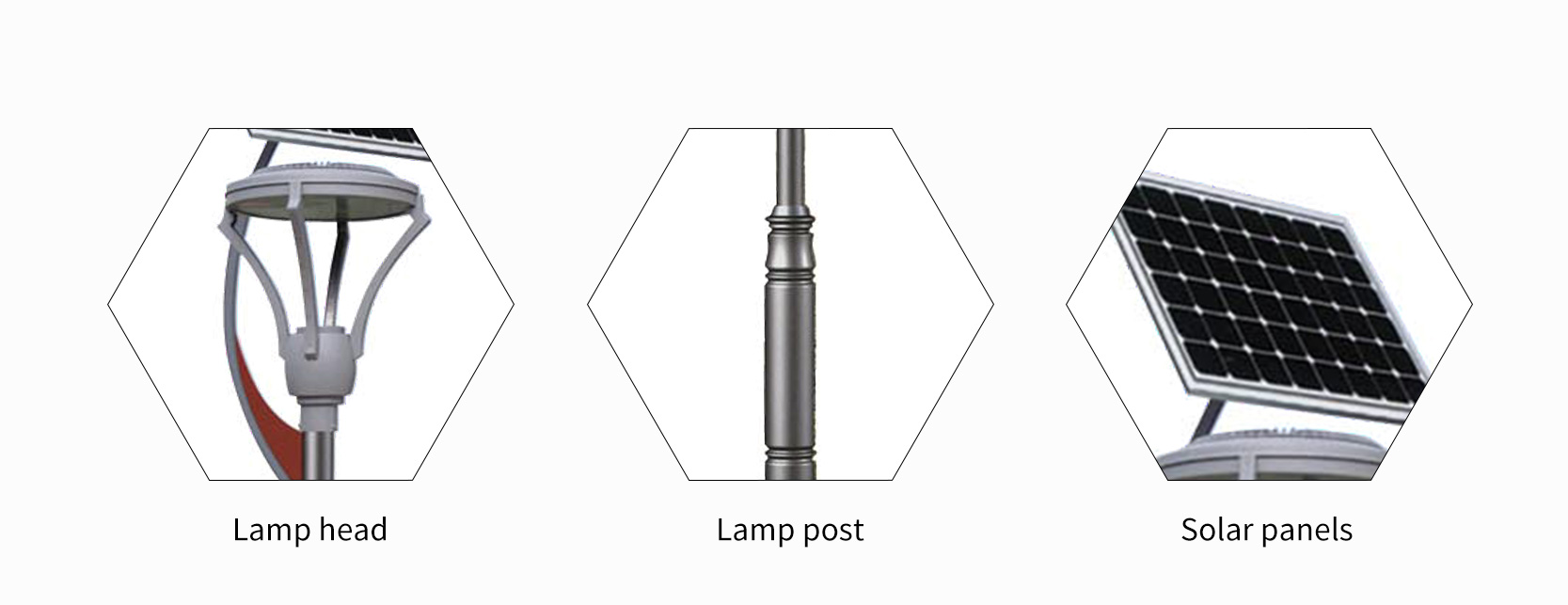 special pole with aluminium fixture solar led garden light manufacturer
