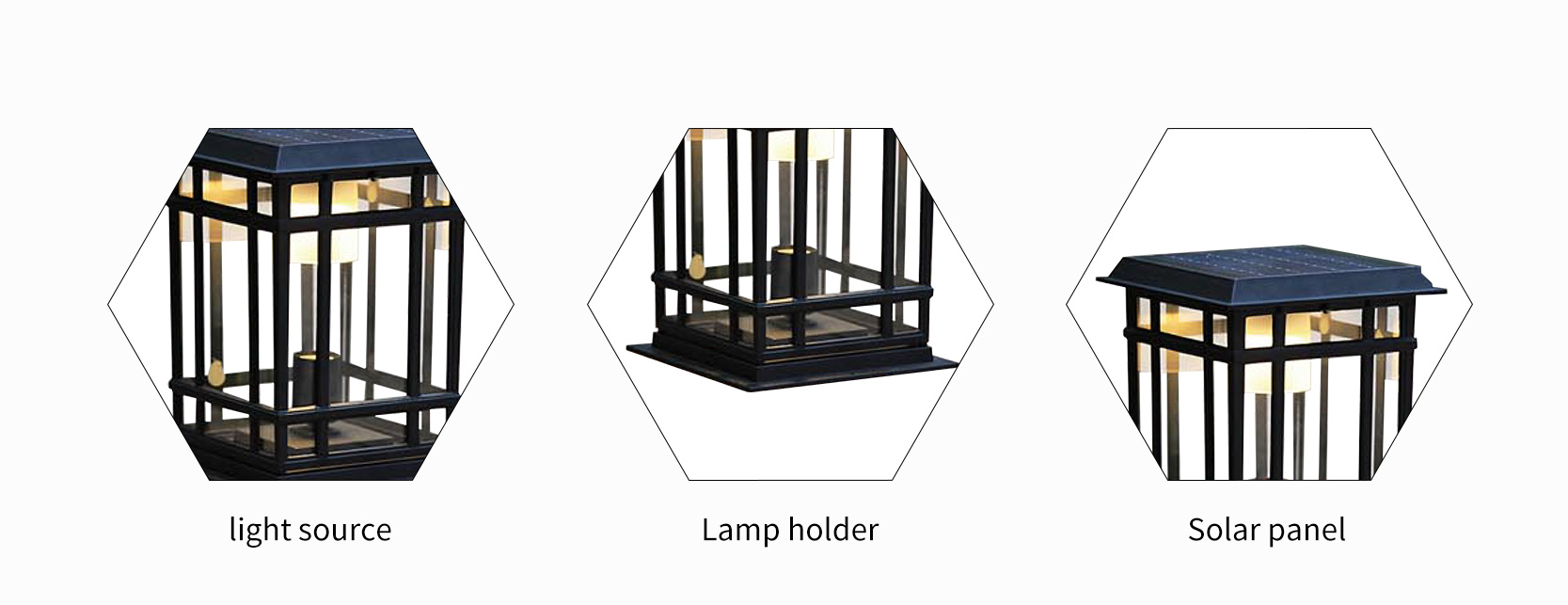 all in one modern led solar pillar light manufacturer