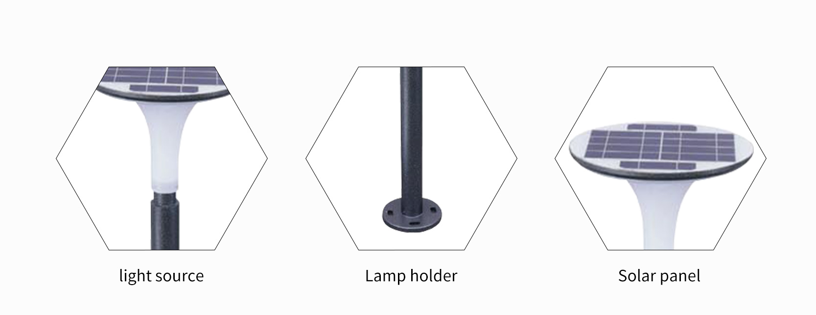 aluminium led solar lawn lamps manufacturer