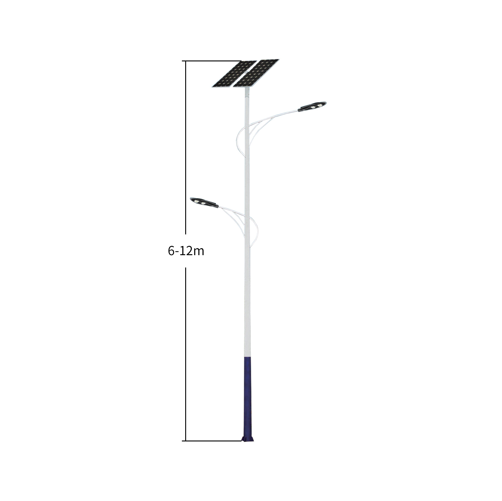 double arm led solar street light manufacturer