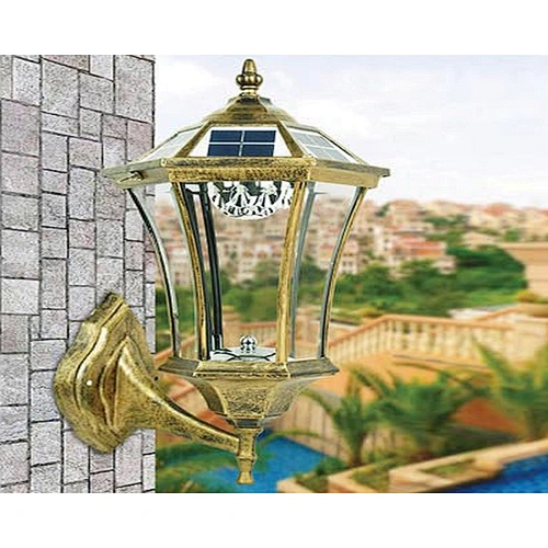 gold color classical led solar wall light manufacturer