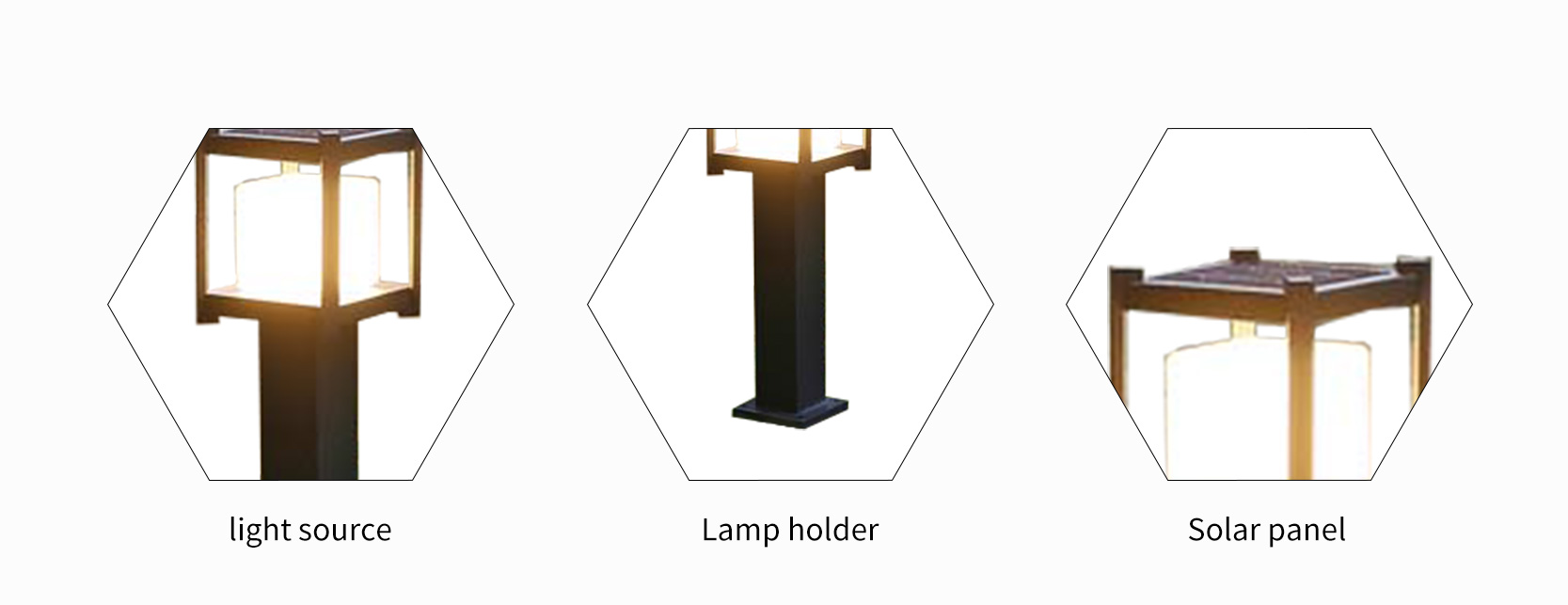 chinese style aluminium solar lawn lamp manufacturer