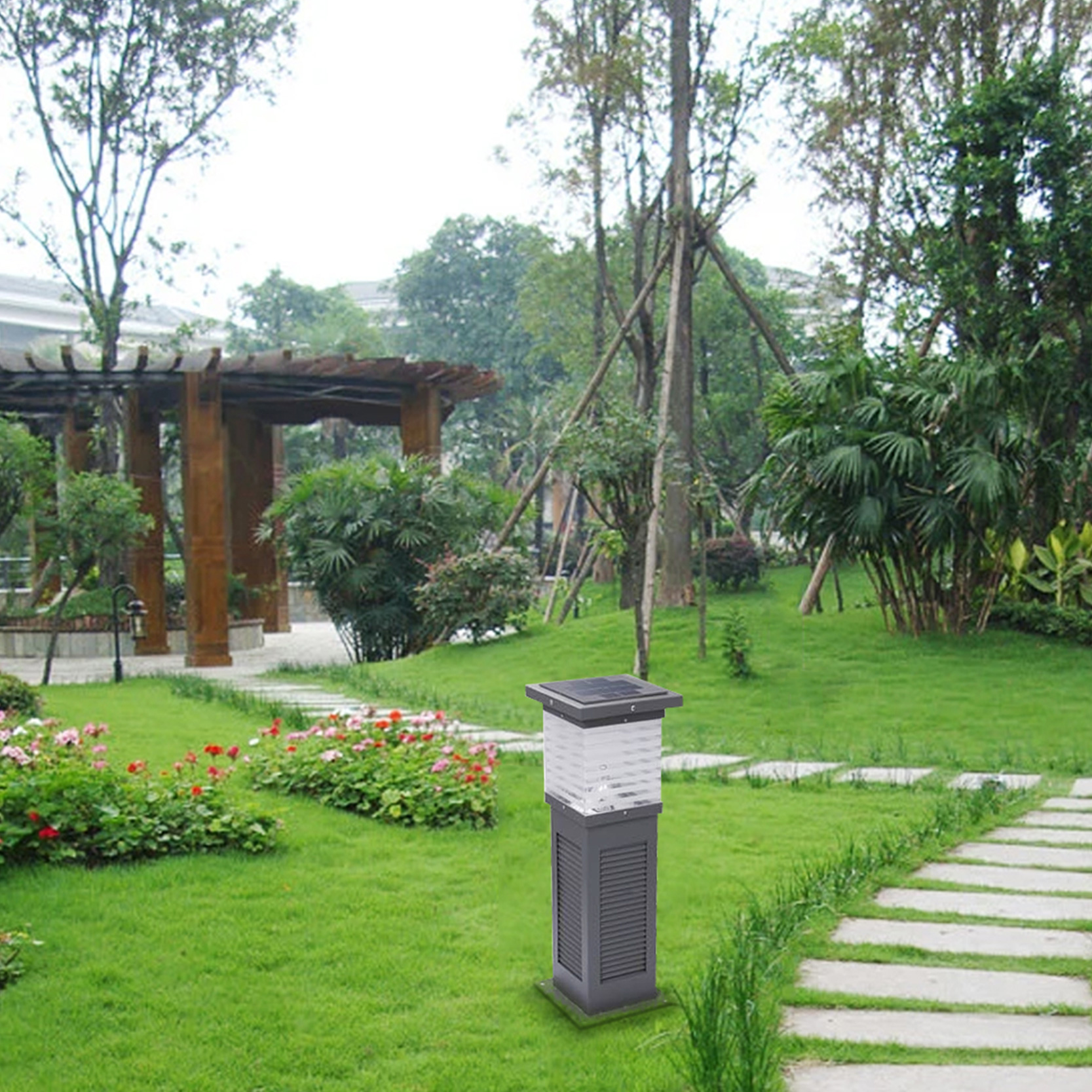 all in one pc solar lawn lamp manufacturer