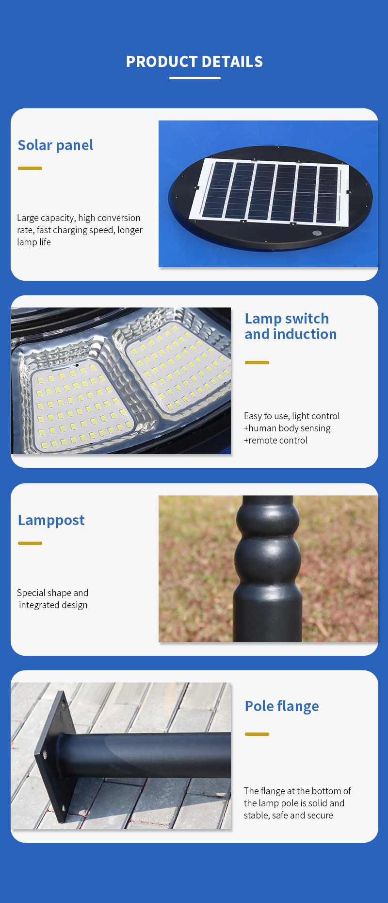 hihg quality all in one led solar garden lighting supplier
