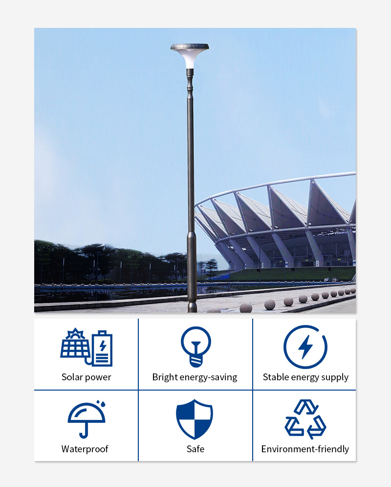 save energy Morning glory led all in one solar urban lamps exporter