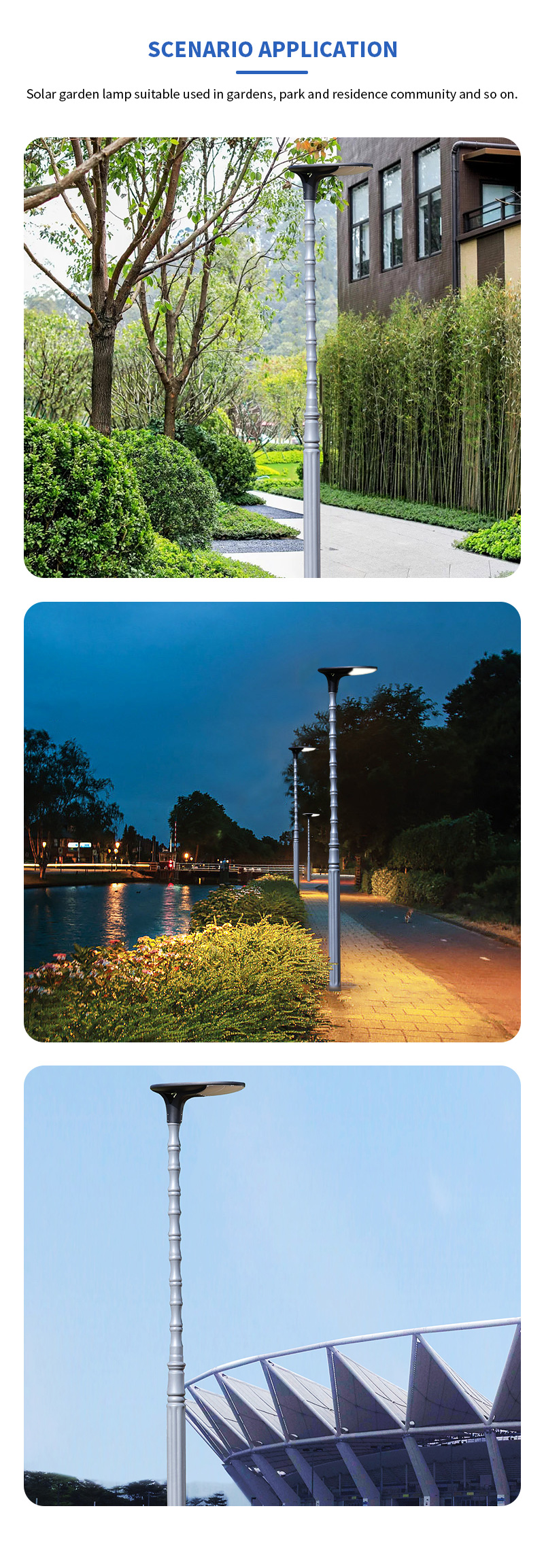 hot sell modern style aluminium swan led all in one solar countyard lamp exporter