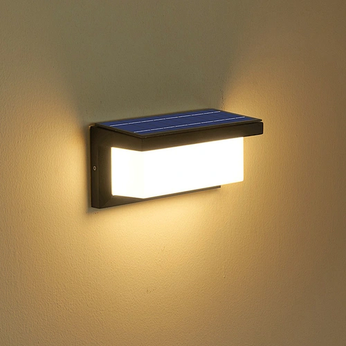 hot sale long box  abs all in one solar led wall lamp