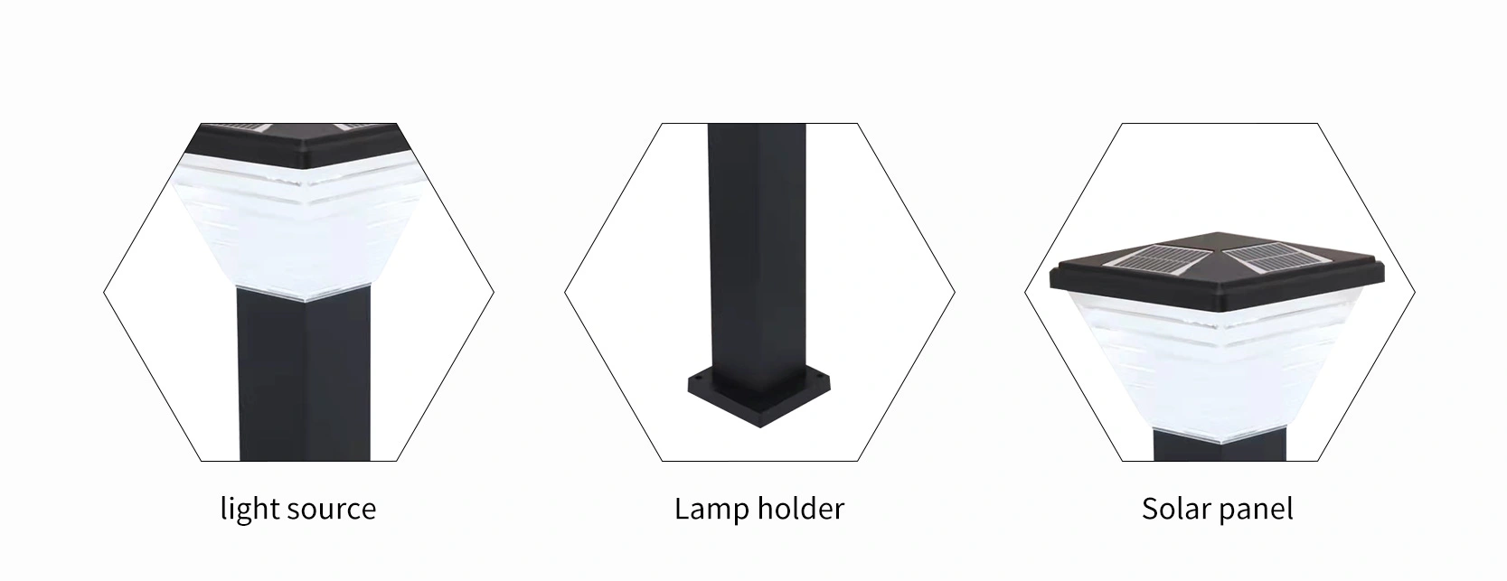 aluminium pc diffuser led solar lawn light manufacturer